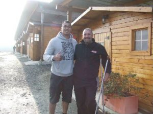 Joueur du Castres olympique à la Élevage canin et pension animalière Des Pas Des Bêtes