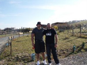 Joueur du Castres olympique à la Élevage canin et pension animalière Des Pas Des Bêtes